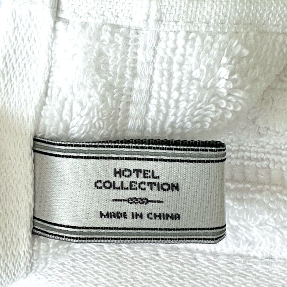 Hotel Collection 2 Pc Hand Towels Bathroom 100% Cotton SUSTAINABLY MADE … - Picture 5 of 6